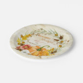 Dankbares dankbares gesegnetes pappteller (Schrägansicht)