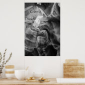 Dankbares Dankbares gesegnetes Poster (Küche)