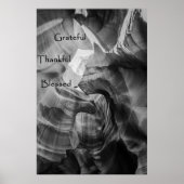 Dankbares Dankbares gesegnetes Poster (Vorne)