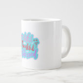 Dankbares Dankbares gesegnetes Zitat Jumbo-Tasse (Vorderseite Rechts)