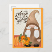 Dankbares Dankbares Herbstwachstum Postkarte (Vorne/Hinten)