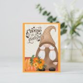 Dankbares Dankbares Herbstwachstum Postkarte (Stehend Vorderseite)