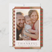 Dankbares Erntedank Foto Feiertagskarte (Vorderseite)