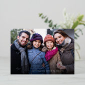 Dankbares Erntedank-Foto Folien Feiertagskarte (Stehend vorne)