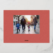 Dankbares Erntedank-Foto Folien Feiertagskarte (Rückseite)