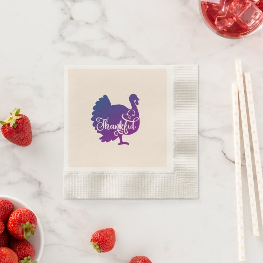 Dankbares Erntedank Paper Serviette (Beispiel)