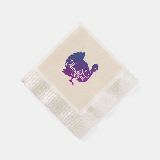 Dankbares Erntedank Paper Serviette (Ecke)