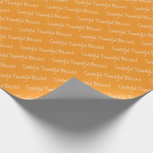 Dankbares Erntedank Wrapping Paper Geschenkpapier (Ecke)