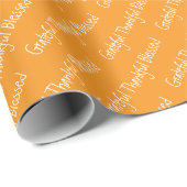 Dankbares Erntedank Wrapping Paper Geschenkpapier (Rolleneckpunkt)