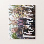 Dankbares familiäres Foto Puzzle (Vertikal)