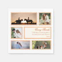 Dankbares Familienfoto Collage Party für Erntedank