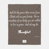 Dankbares Fleece Blanket (Vorderseite)