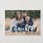 Dankbares Foto Erntedank Feiertagskarte (Vorne/Hinten)