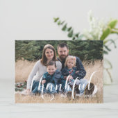 Dankbares Foto Erntedank Feiertagskarte (Stehend Vorderseite)