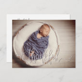 Dankbares Foto Filter Geburtshinweis Postcard Ankündigungspostkarte (Vorne/Hinten)