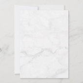 Dankbares Foto Gray Marble Wedding Dankeschön Card Dankeskarte (Rückseite)