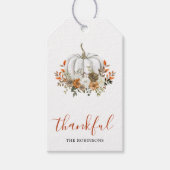 Dankbares Geschenk für moderne Erntedank Geschenkanhänger (Vorderseite)