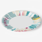 Dankbares Geschirr Pappteller (Schrägansicht)