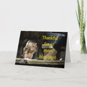 Dankbares Glück Natur Dankeskarte