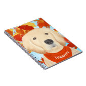 Dankbares Golden Dog Fall Journal Notizblock (Rechte Seite)