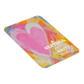 Dankbares Happy Heart Magnet Kunst von Pedie Wolfo (Rechte Seite)