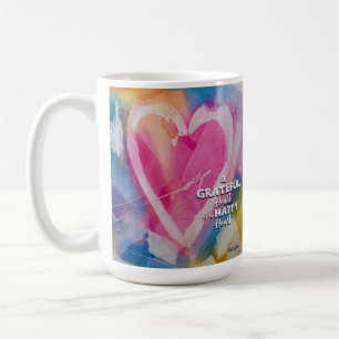 Dankbares Happy Heart Tasse Art von Pedie Wolfond
