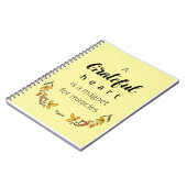 Dankbares Heart Quote Spiral Notebook Notizblock (Linke Seite)