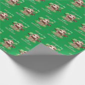 Dankbares Heart Sloth Wrapping Paper Geschenkpapier (Ecke)