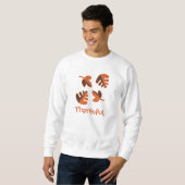 Dankbares Herbstleaves Sweatshirt (Vorne ganz)