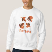 Dankbares Herbstleaves Sweatshirt (Vorderseite)