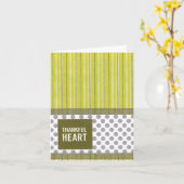 Dankbares Herz 4" x 5,6" Karte (Gelbe Blume)