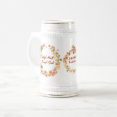 Dankbares Herz dankbare Seele Bierglas (Vorderseite Links)
