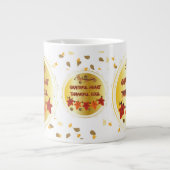 Dankbares Herz Dankbare Seele Jumbo-Tasse (Vorderseite)