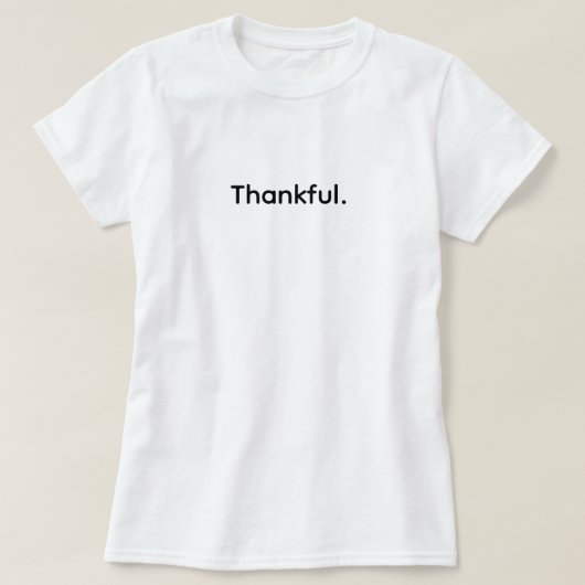 Dankbares Herz – Einfaches Dankbarkeitsdesign T-Shirt (Design vorne)