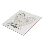 Dankbares Herz Fliese (Seite)