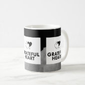 Dankbares Herz. Kaffeetasse. Kaffeetasse (VorderseiteRechts)