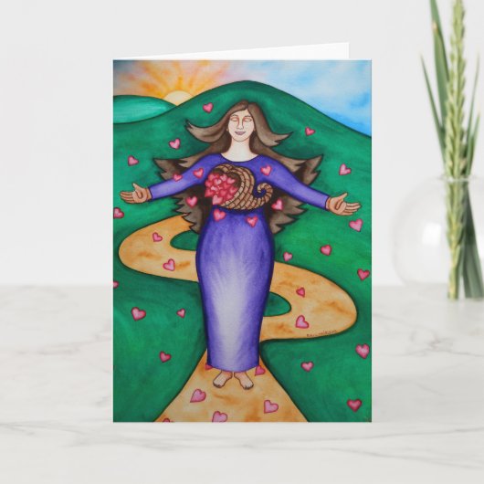 Dankbares Herz Karte (Vorderseite)