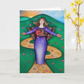 Dankbares Herz Karte (Gelbe Blume)