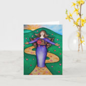 Dankbares Herz Karte (Gelbe Blume)