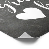 Dankbares Herz | Preisangebot für handgeschriebene Poster (Ecke)