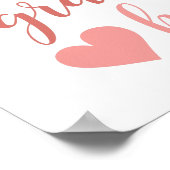 Dankbares Herz | Preisangebot für handgeschriebene Poster (Ecke)