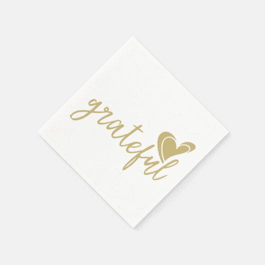 dankbares Herz Serviette (Ecke)