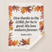 Dankbares Herz Sherpadecke (Vorderseite)