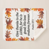 Dankbares Herz Sherpadecke (Vorderseite (Horizontal))