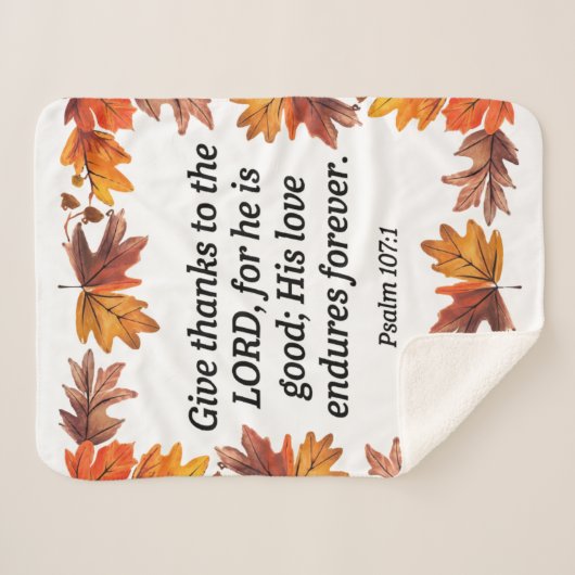 Dankbares Herz Sherpadecke (Vorderseite (Horizontal))