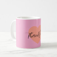Dankbares-Herz-Tasse – Minimales Doppelherz-Design