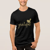 dankbares Herz Tri-Blend Shirt (Vorderseite)