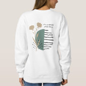 Dankbares Herz Überfluss Innerhalb Einfach Dankbar Sweatshirt (Rückseite)