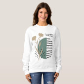 Dankbares Herz Überfluss Innerhalb Einfach Dankbar Sweatshirt (Vorne ganz)