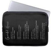 Dankbares Herzgedicht Erntedank Laptopschutzhülle (Vorderseite)